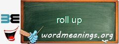 WordMeaning blackboard for roll up